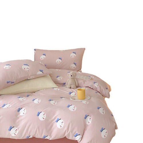 Super soft type A︱Knitted Tianzhu cotton four-piece set pure cotton baby baby 100 naked sleeping quilt cover bed sheet long velvet