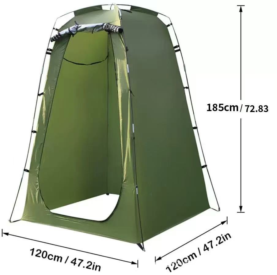 Ducha exterior, baño, camping en patio, pesca, cambio de ropa, inodoro portátil, toldo para tienda de campaña, camping individual.