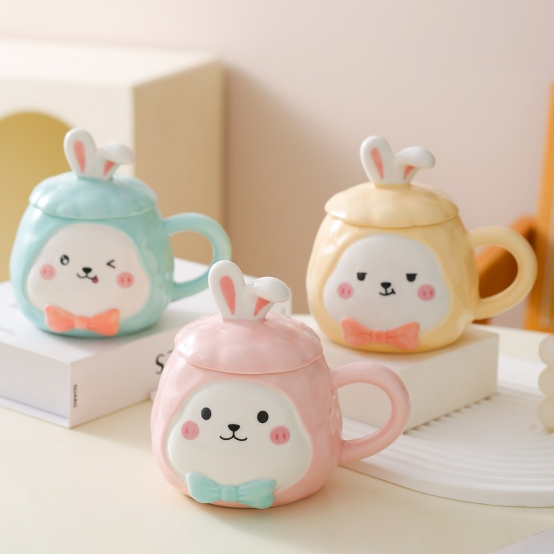 Tazas de dibujos animados creativos tazas de cerámica tazas de agua tazas de copas de copas de bebidas de niños regalos regalos al por mayor