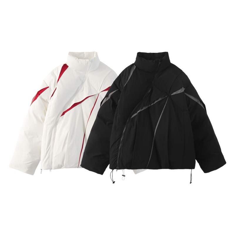 Camisa de Año Nuevo de alta gama abrigo de algodón acolchado de invierno marca de moda estadounidense engrosada Chaqueta de algodón acolchado nicho abrigo de algodón acolchado abrigo de pareja suelta para mujer