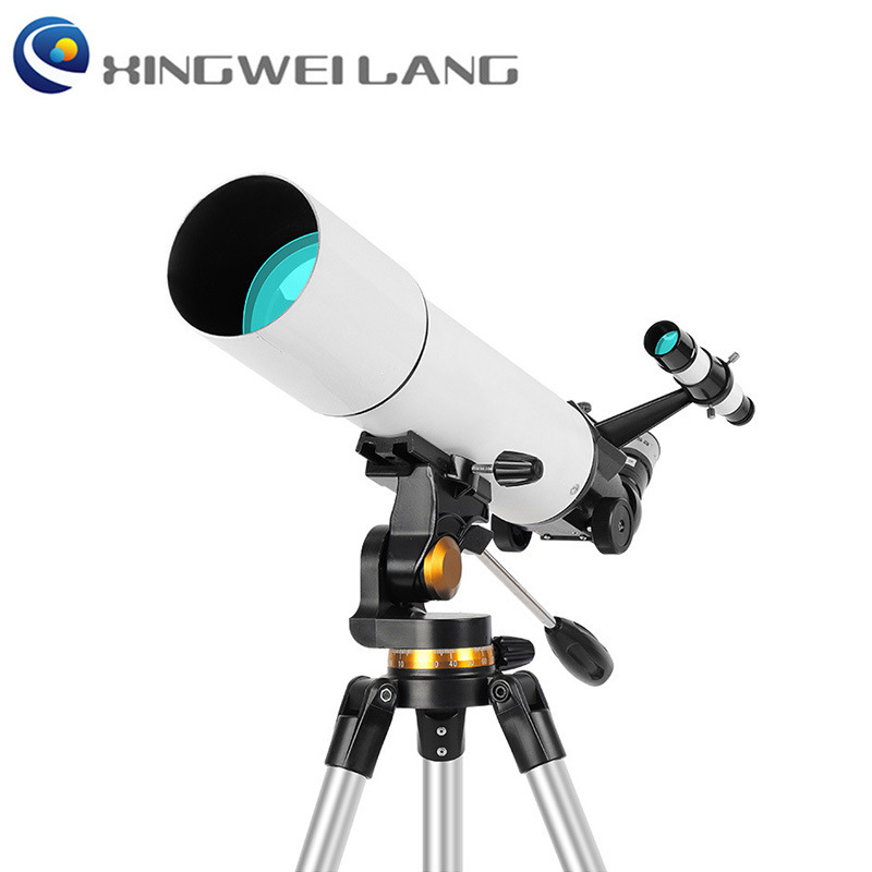 80500 Astronomical Telescope High-Magnification High-Definition Student and Adult Stargazing Telescope 80mm Large Aperture with Finder Scope 80500 Astronomical Telescope High-Magnification High-Definition Student and Adult Stargazing Telescope 80mm Large Aperture with Finder Scope