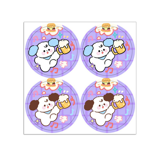 Envelope sealing stickers, cartoon dot stickers, self-adhesive notes, decorative materials, cute stickers, packaging materials