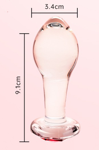 Tapón Anal de Cristal Transparente Fácil de Limpiar para Adultos image 7