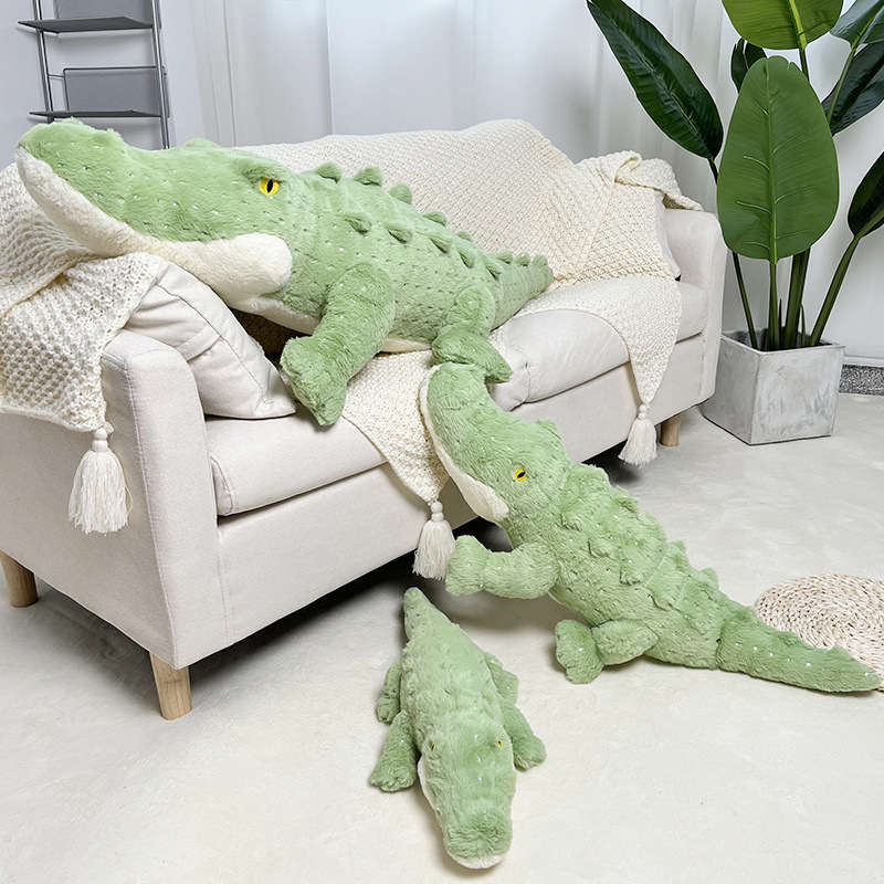 Crocodile plush toy super big male pillow baby crocodile cute doll sleeping long pillow giant doll lying pillow