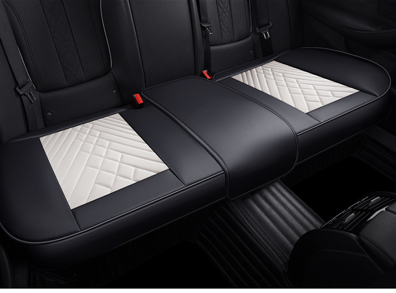 2025 New Amazon Full Leather Three-Piece Car Cushion Leather Cushion Backless Car Cushion Wholesale