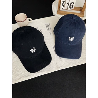新款刺绣棒球帽子男女百搭韩版高品质火柴人网红街头情侣鸭舌帽