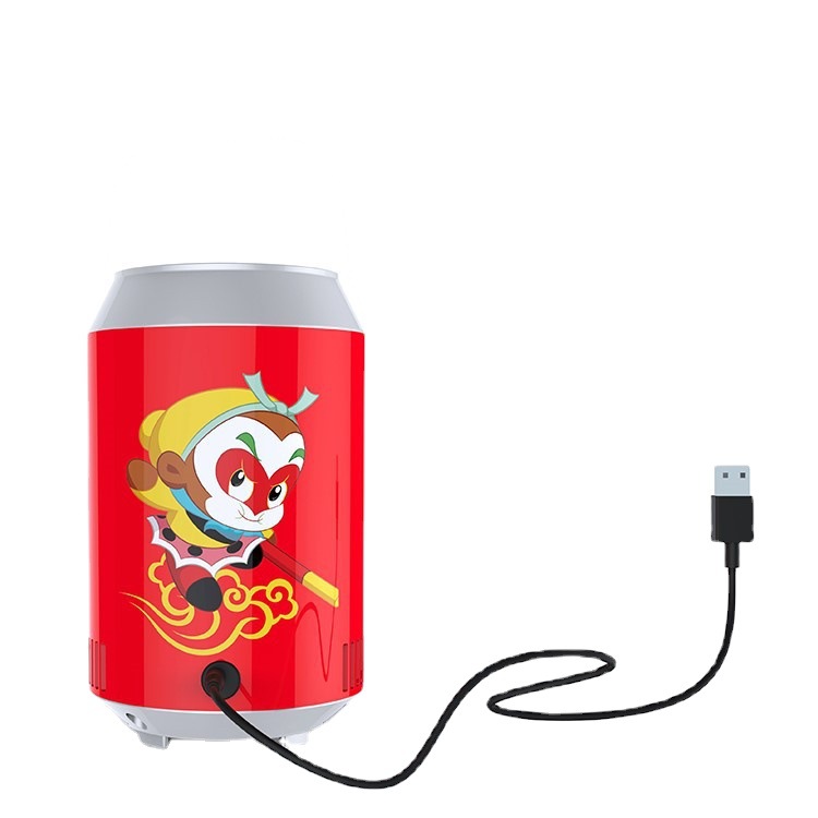 Procesamiento personalizado logo de baja potencia dormitorio de estudiantes caja fría y caliente USB refrigerador de automóvil 0.5L mini refrigerador pequeño