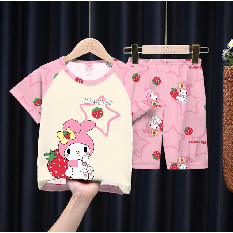 D short set Strawberry Lotte