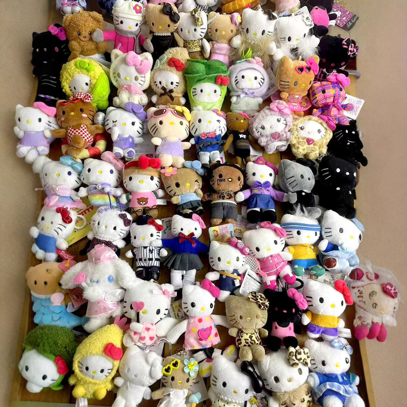 Japanese Ktkitty Large Collection Cute Kt Plush Doll Bag Pendant Keychain Wholesale