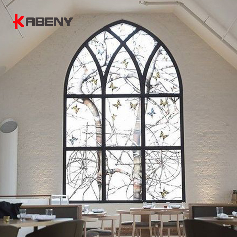 French retro arched window shaped window partition attic floor-to-ceiling window casement window French window church window
