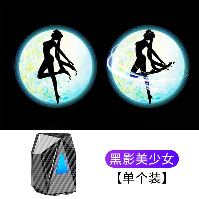 Luz de bienvenida dinámica del coche luz de la puerta luz del piso Luz de inducción Puerta de proyección de apertura del piso ambiente libre de cableado luz decorativa