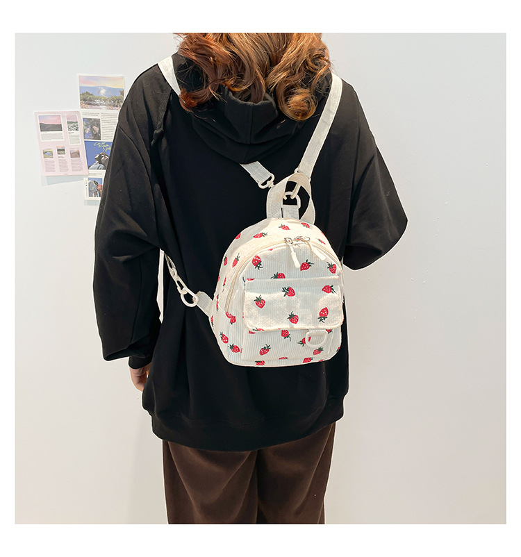 Strawberry Casual School backpack trim Kids backpack trim Functional backpack trim display picture 8