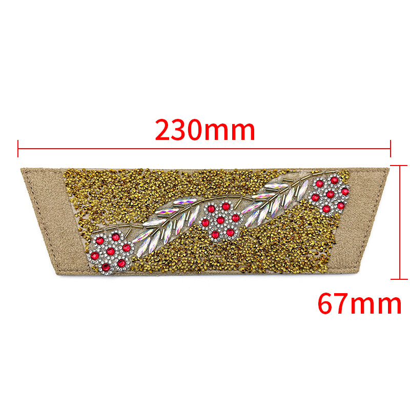 Nuevos accesorios de zapato DIY una sola forma de sandalias de diamante semiacabados zapatillas taladro superior