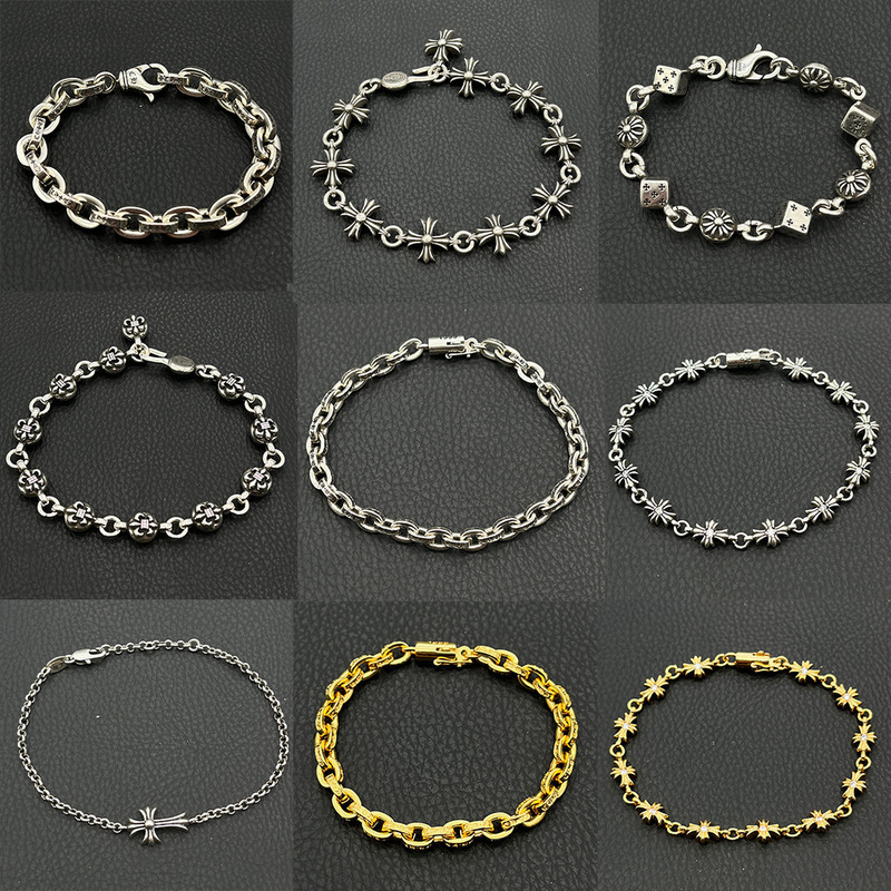 Cross-Border Vintage Classic Distressed Cross Bracelet with Scout Flower and Cross Flower Vine Design for Men and Women Couples Cross-Border Vintage Classic Distressed Cross Bracelet with Scout Flower and Cross Flower Vine Design for Men and Women Couples