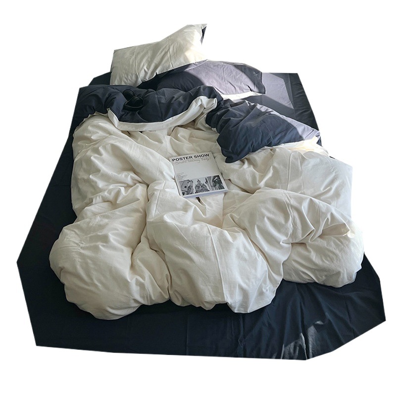 2023 Nuevo estilo INS de doble pieza de cuatro piezas conjunto 1,2 m hoja de cama sábana ajustable de tres piezas conjunto de cama de Estudiante