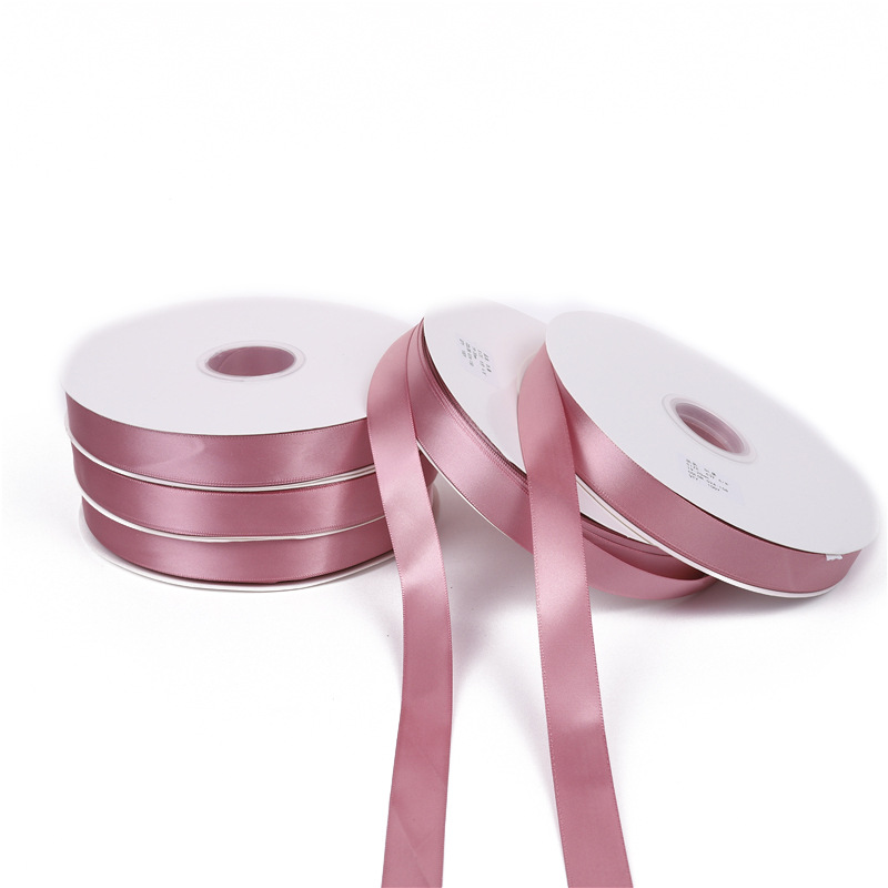 Exemplar de envío 2CM ancho día de San Valentín cinta rosa flores ramo de flores de mermelada de ciruela negra embalaje de regalo cinta de poliéster