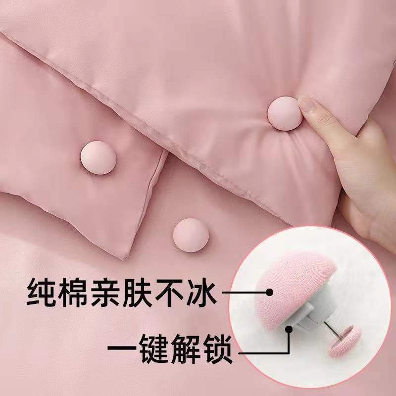 新型厚手布団固定器家庭用布団カバー布団布団は取り外し可能で、布団固定自動ボタンの供給源を再利用できます。|undefined