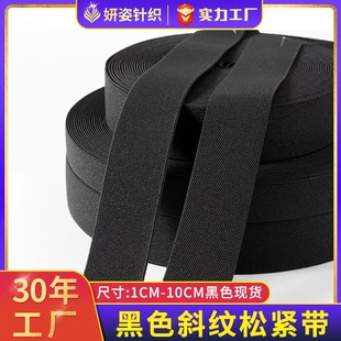 Factory Wholesale Twill Elastic Band 1-10cm Thick Luggage Elastic Band Strap Protective Gear Accessories Shuttleless Elastic Band