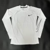 Left sleeve NK white long sleeve