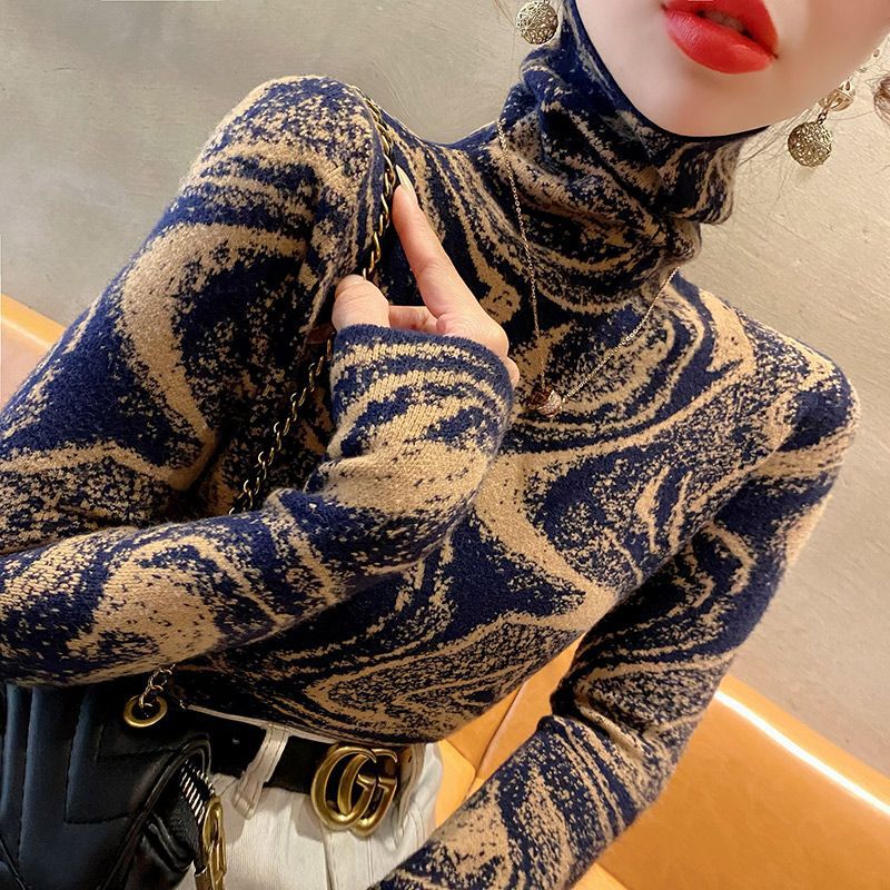 2023 new popular slim-fit slimming sweater autumn and winter fashionable inner turtleneck sweater women's bottoming shirt 2023 new popular slim-fit slimming sweater autumn and winter fashionable inner turtleneck sweater women's bottoming shirt