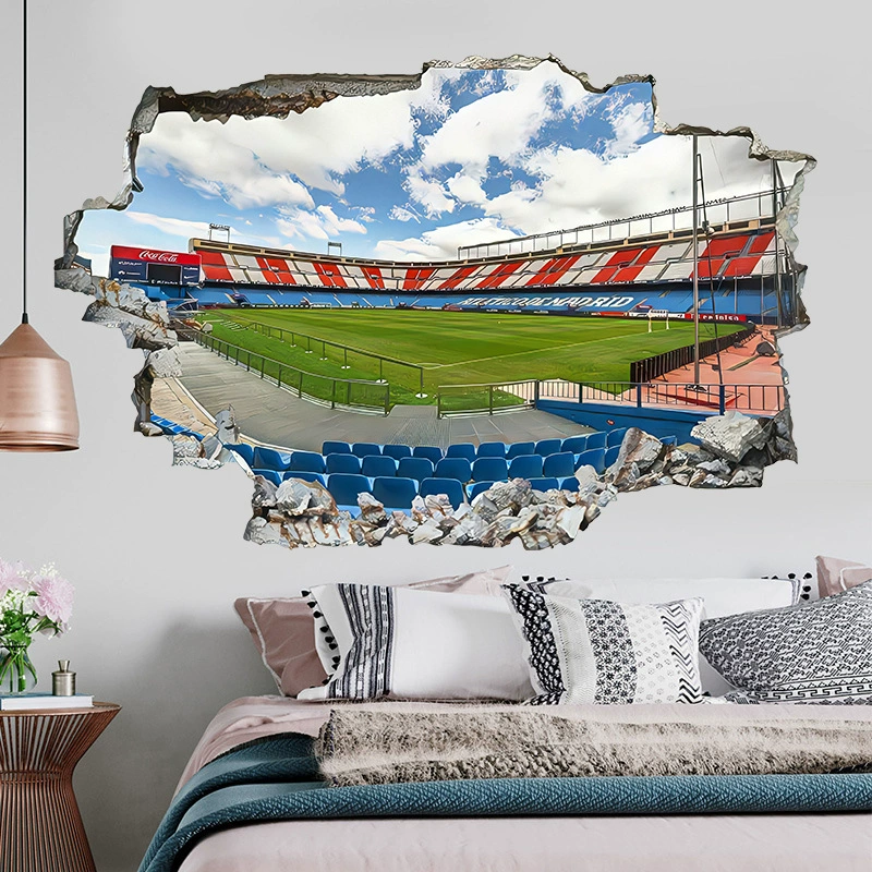 Трансграничные спортивные спортивные площадки 3d стерео настенная наклейка для спальни гостиная декоративный фон самоклеящийся ПВХ настенный стикер водонепроницаемый