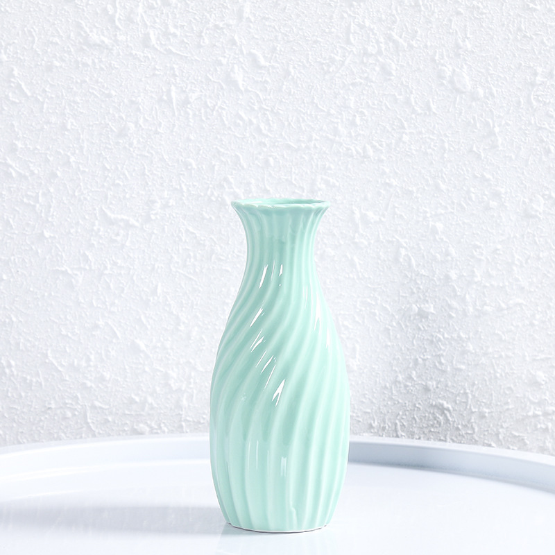 INS Estilo nórdico cerámica pequeño florero decoración florero flor seca flor artificial decoración Decoración