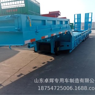 Foreign Trade Export Heavy-Duty Low-Profile Semi-Trailer Multi-Spool Equal-Width Low-Profile Trailer and Large Mechanical Transport Low-Profile Trailer
