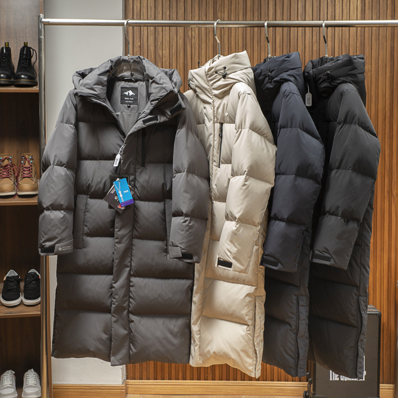 800 Fluffy! 90% Gray Goose down Ultra-Thick Long Outdoor Tex Three-Proof Waterproof Windproof and Cold down Jacket Couple Coat 800 Fluffy! 90% Gray Goose down Ultra-Thick Long Outdoor Tex Three-Proof Waterproof Windproof and Cold down Jacket Couple Coat