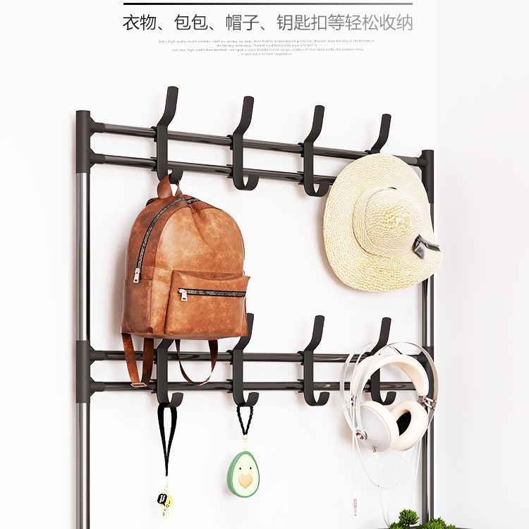 Estante de zapatos doméstico puerta de entrada simple armario de zapatos multicapa almacenamiento a prueba de polvo percha de ropa percha de ropa integral alquiler