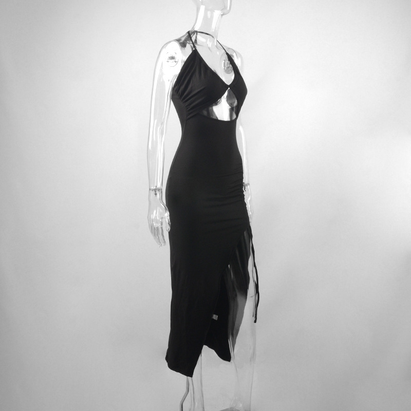 Sleeveless Sexy Female Midi Backless Dresses Slim Night Club Party Women's Dress Bodycon Vestidos Elegantes Para Mujer_voghion.com