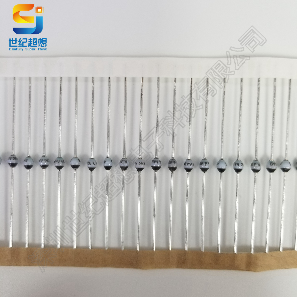 BYV26E-TAP 二极管 整流器 雪崩 1000V 1A 75ns 通孔直插 SOD-57