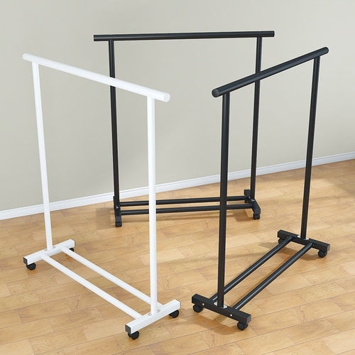 Simple clothes drying rack floor-standing bedroom folding household clothes drying rod indoor balcony shelf cool drying clothes hanger wardrobe