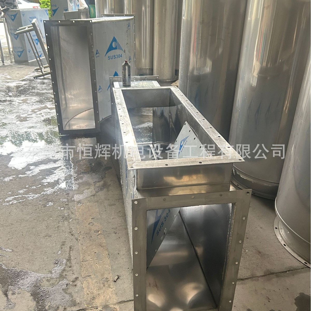 中央空调排风管 白铁皮共板法兰 不锈钢钢板镀锌矩形风管