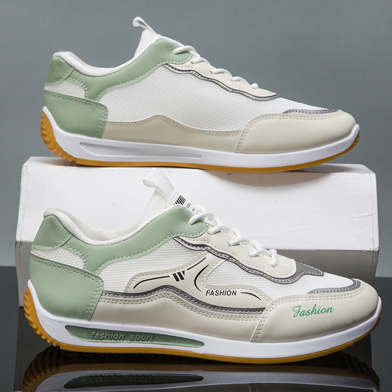 Comercio exterior al por mayor zapatos de hombre primavera nuevos zapatos deportivos ociosos Agan con suela suave en línea popularidad pop-up zapatos de moda zapatos para correr