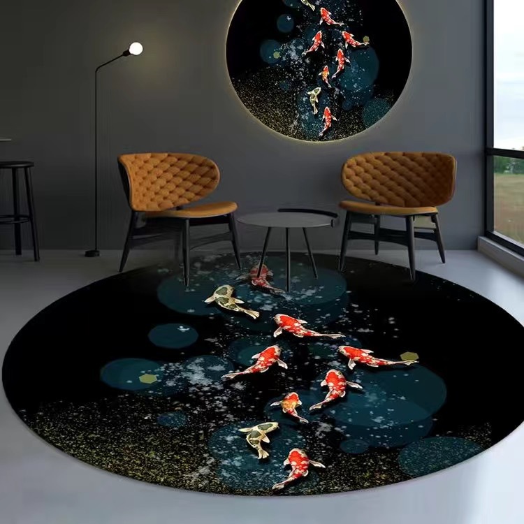 X24 새로운 라운드 매트-06 [물고기 시리즈]]