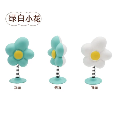 Dəbilqə (Kaska) aksesuarları motorcycle helmet accessories swing - green-and-white-small-flowers
