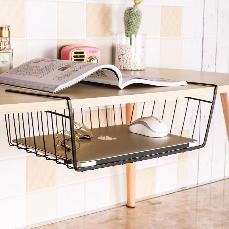 Kitchen Storage Basket, Layered Storage Rack, Student Dormitory Basket, Storage Wardrobe, Dormitory Desk Hanging Basket