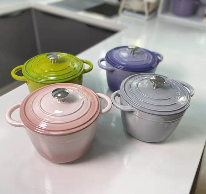Wholesale Sanxia cast iron enamel pot rice kettle 18 Physical non…