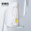 6 Bone Circular Howle Five-off Umbrella-Pure White