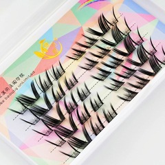 睫詩顏雙子座碟系款黑梗卷翹濃密分段式假睫毛甜酷風加粗芭比睫毛