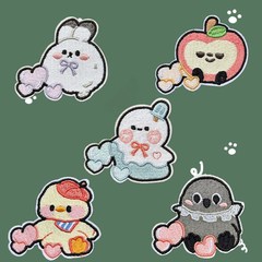 自己接着モデル漫画刺繍動物アヒル熊布貼り服バッグ装飾デカール修理補助金diyパッチ