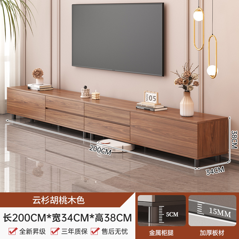 Gabinete de televisión sala de estar hogar moderno y simple tipo de casa pequeña aterrizaje 2025 nuevo almacenamiento de almacenamiento en un gabinete de televisión