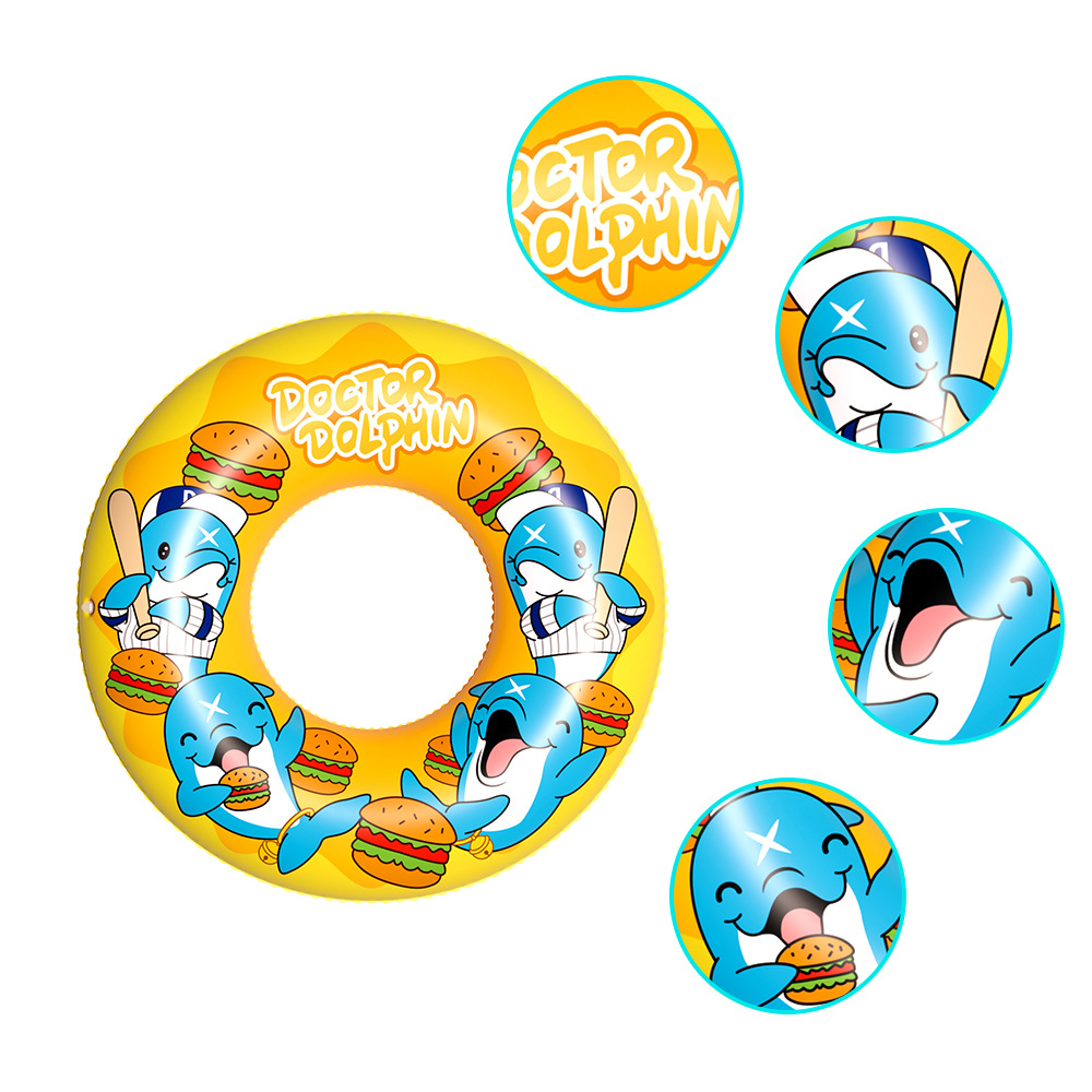 Doctor Dolphin | Anillo de natación espacial para niños Anillo salvavidas inflable Anillo de natación para niños Anillo de natación redondo engrosado de pvc