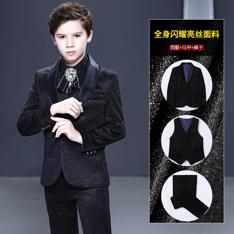 Children's classic suit, flower boy costume, piano performance costume