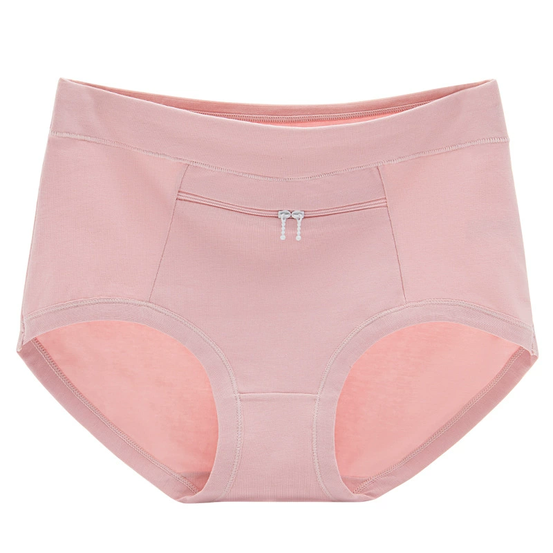 Среднего и пожилого возраста противоугонные трусики женские молнии карманы хлопчатобумажные карманы с деньгами женские трусы средней и высокой талии шорты головы