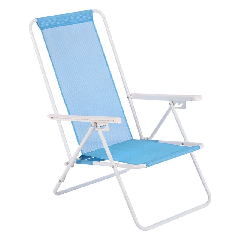 Transfronteriza al aire libre portátil plegable Silla de acero Oxford tela doble silla Silla de playa respaldo silla plegable al por mayor