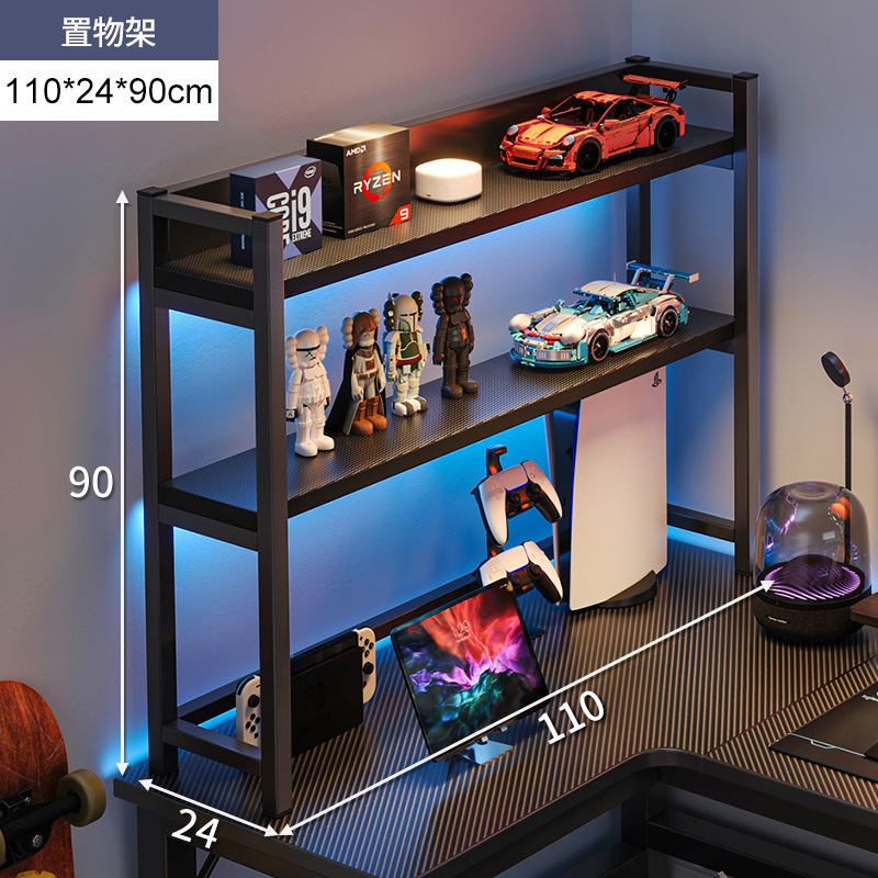 Mesa de computadora de escritorio dormitorio doméstico doble mesa de esquina de esquina de escritorio de escritorio estante de escritorio en forma de L