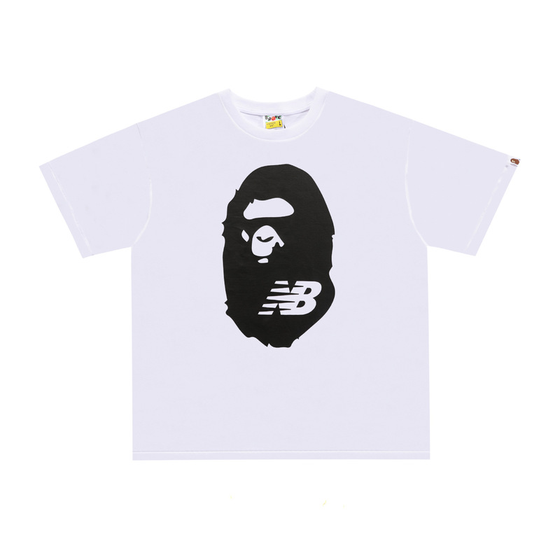 国境を越えた貿易トレンディなブランド半袖メンズレタープリントアメリカンストリートルーズカップルカジュアルTシャツ半袖シャツ|undefined