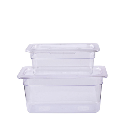 PC Counted Portion Acrylic Transparent Divided Hot Pot Selection Tray Display Cabinet Box Plastic Food Counted Portion Plate