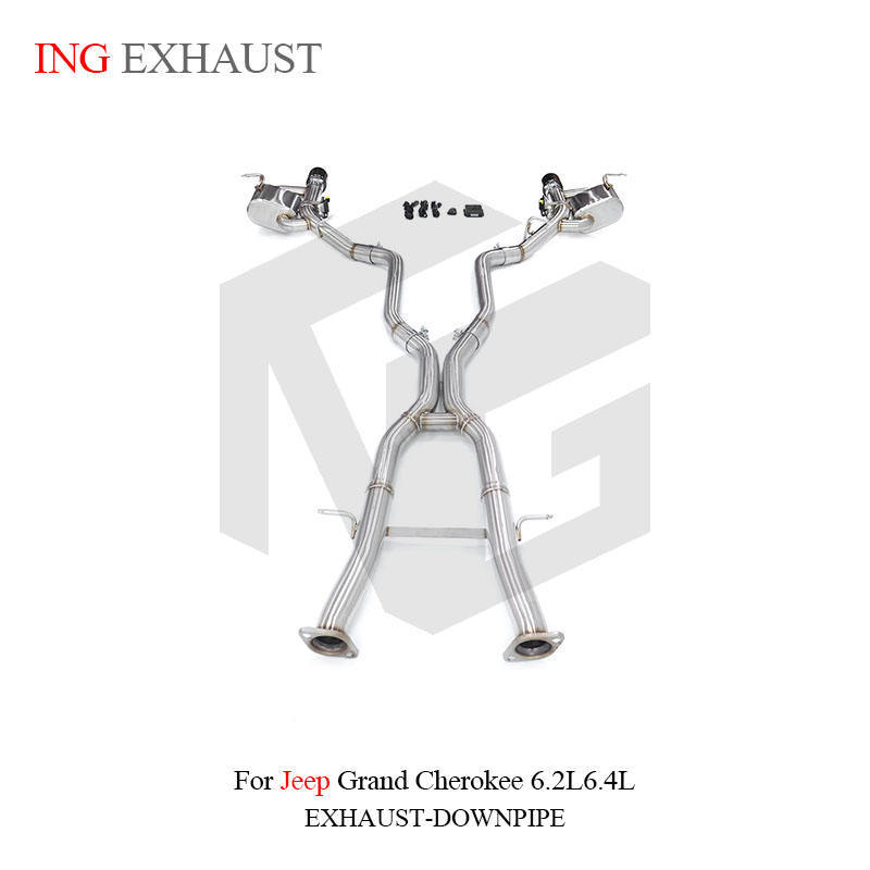 Suitable for Jeep Grand Cherokee SRT 6.2L, stainless steel high-flow mid-section exhaust system